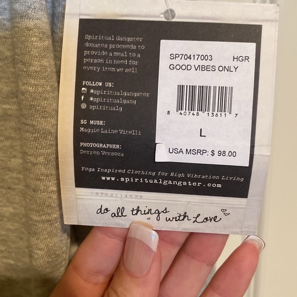 Good vibes only crop sweater - Picture 3 of 3